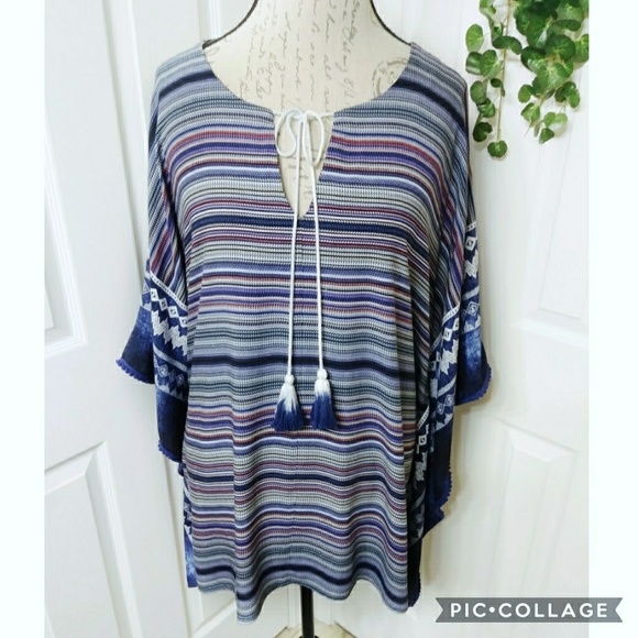 Avenue Tops - Avenue Poncho Top Size 14